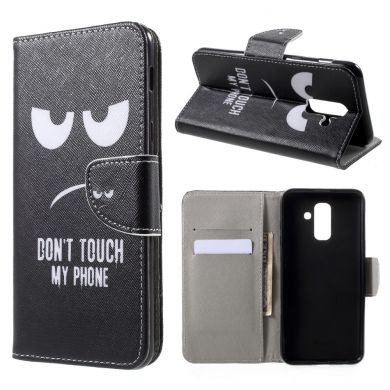 Чохол-книжка Deexe Color Wallet для Samsung Galaxy A6+ 2018 (A605) - Don`t Touch My Phone B