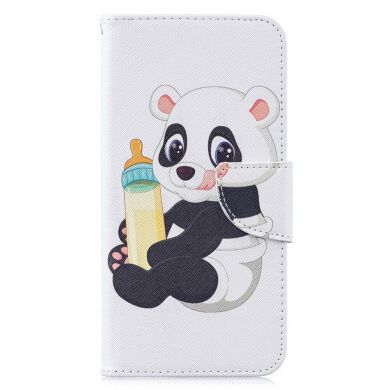 Чехол-книжка Deexe Color Wallet для Samsung Galaxy M20 (M205) - Panda Holding a Bottle
