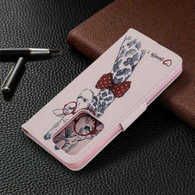 Чехол-книжка Deexe Color Wallet для Samsung Galaxy S20 Ultra (G988) - Giraffe