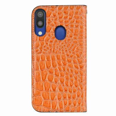 Чохол-книжка Deexe Glittery Crocodile для Samsung Galaxy A40 (А405) - Orange