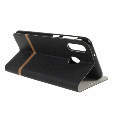 Чохол-книжка Deexe Lines Texture для Samsung Galaxy M20 (M205) - Black