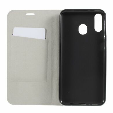 Чохол-книжка Deexe Lines Texture для Samsung Galaxy M20 (M205) - Black