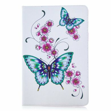 Чохол-книжка Deexe Pattern Style для Samsung Galaxy Tab S7 (T870/875) / S8 (T700/706) - Butterflies and Flowers