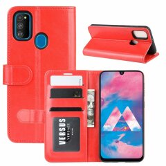 Чехол-книжка Deexe Wallet Style для Samsung Galaxy M30s (M307) / Galaxy M21 (M215) - Red
