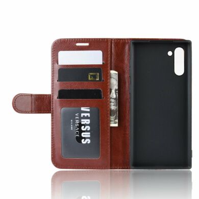 Чохол-книжка Deexe Wallet Style для Samsung Galaxy Note 10 - Brown