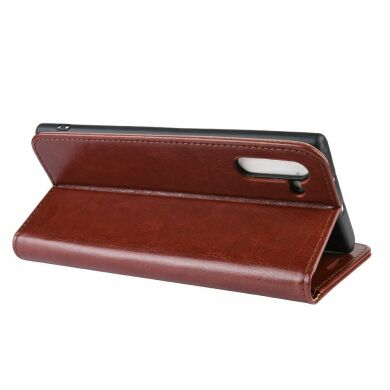 Чохол-книжка Deexe Wallet Style для Samsung Galaxy Note 10 - Brown