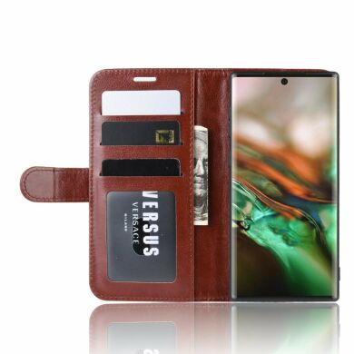 Чохол-книжка Deexe Wallet Style для Samsung Galaxy Note 10 - Brown
