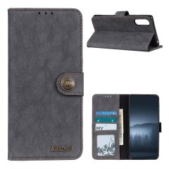 Чохол-книжка KHAZNEH Retro Wallet для Samsung Galaxy A02 (A022) - Black