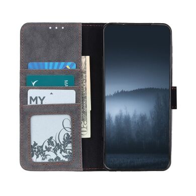 Чехол-книжка KHAZNEH Retro Wallet для Samsung Galaxy A02 (A022) - Black