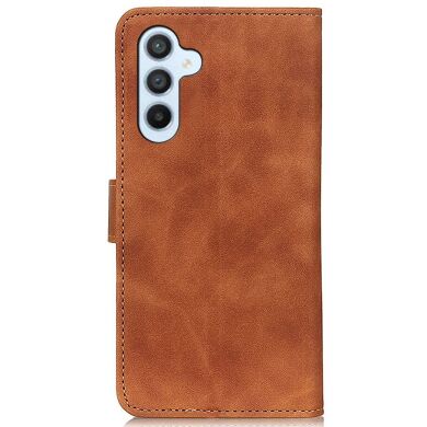 Чехол-книжка KHAZNEH Retro Wallet для Samsung Galaxy S25 FE (S731) - Brown