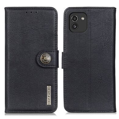 Чехол-книжка KHAZNEH Wallet Cover для Samsung Galaxy A03 (A035) - Black