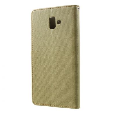 Чохол-книжка ROAR KOREA Cloth Texture для Samsung Galaxy J6+ (J610) - Khaki