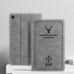 Чехол-книжка UniCase Deer Pattern для Samsung Galaxy Tab S6 lite / S6 Lite (2022/2024) - Grey