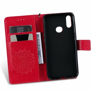 Чехол-книжка UniCase SunFlower Pattern для Samsung Galaxy A10s (A107) - Rose