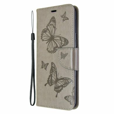 Чехол UniCase Butterfly Pattern для Samsung Galaxy A21 (A215) - Grey