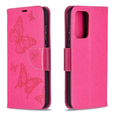 Чехол UniCase Butterfly Pattern для Samsung Galaxy A52 (A525) / A52s (A528) - Rose