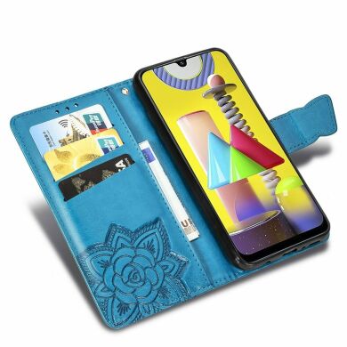 Чохол UniCase Butterfly Pattern для Samsung Galaxy M31 (M315), Blue
