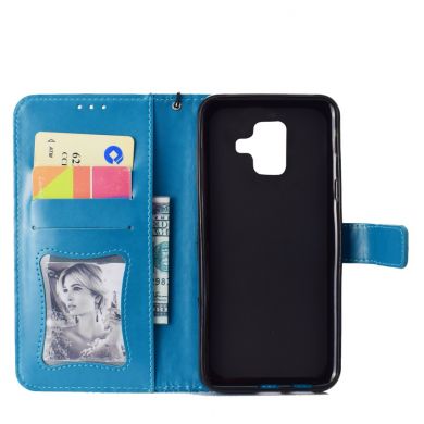 Чехол UniCase Leaf Wallet для Samsung Galaxy A6 2018 (A600) - Baby Blue