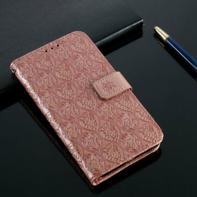 Чехол UniCase Leaf Wallet для Samsung Galaxy S10e (G970) - Rose Gold