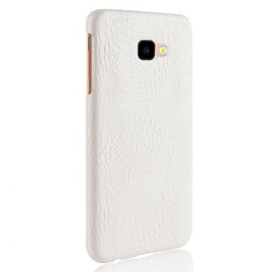 Пластиковий чохол Deexe Croco Style для Samsung Galaxy J4+ (J415) - White