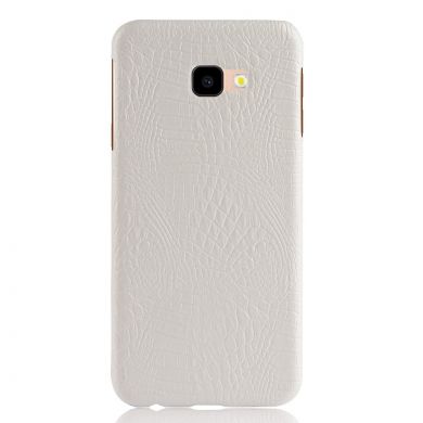 Пластиковый чехол Deexe Croco Style для Samsung Galaxy J4+ (J415) - White