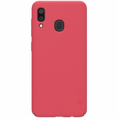 Пластиковый чехол NILLKIN Frosted Shield для Samsung Galaxy A30 (A305) - Red
