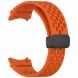 Ремешок Deexe Astra Strap для Samsung Galaxy Watch 4 / 4 Classic / 5 / 5 Pro / 6 / 6 Classic / 7 / FE - Orange. Фото 4 из 7