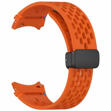 Ремешок Deexe Astra Strap для Samsung Galaxy Watch 4 / 4 Classic / 5 / 5 Pro / 6 / 6 Classic / 7 / FE - Orange