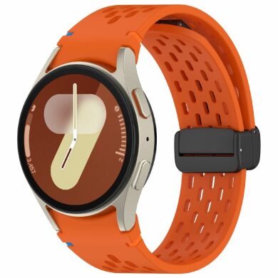 Ремешок Deexe Astra Strap для Samsung Galaxy Watch 4 / 4 Classic / 5 / 5 Pro / 6 / 6 Classic / 7 / FE - Orange