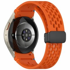 Ремешок Deexe Astra Strap для Samsung Galaxy Watch 4 / 4 Classic / 5 / 5 Pro / 6 / 6 Classic / 7 / FE - Orange