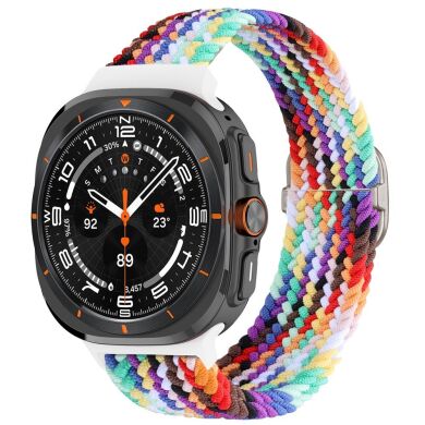 Ремінець Deexe Braided Strap для Samsung Galaxy Watch Ultra (47mm) - Rainbow