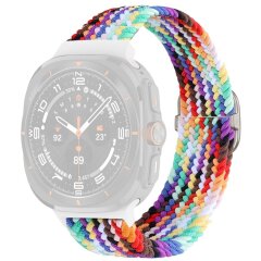 Ремешок Deexe Braided Strap для Samsung Galaxy Watch Ultra (47mm) - Rainbow