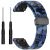 Ремешок Deexe Camo Silicone для часов с шириной крепления 22мм - Blue
