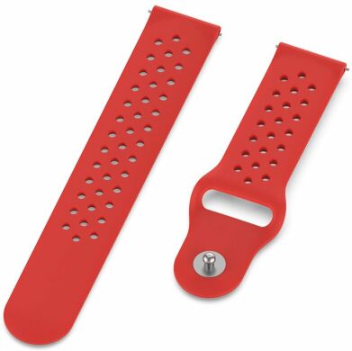 Ремінець Deexe Dot Style для годинників з шириною кріплення 20мм - Red