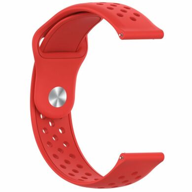 Ремешок Deexe Dot Style для часов с шириной крепления 20мм - Red