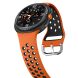 Ремешок Deexe Dual Color для Samsung Galaxy Watch 8 (40/44mm) / 8 Classic - Orange / Black. Фото 4 из 6