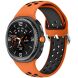 Ремешок Deexe Dual Color для Samsung Galaxy Watch 8 (40/44mm) / 8 Classic - Orange / Black. Фото 2 из 6