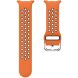 Ремешок Deexe Dual Color для Samsung Galaxy Watch 8 (40/44mm) / 8 Classic - Orange / Black. Фото 5 из 6