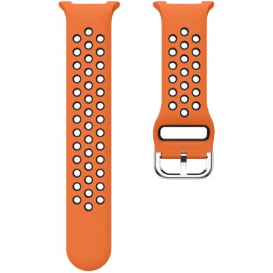 Ремешок Deexe Dual Color для Samsung Galaxy Watch 8 (40/44mm) / 8 Classic - Orange / Black