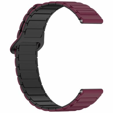 Ремешок Deexe Flexible Fit для часов с шириной крепления 20 мм - Wine Red