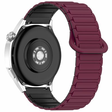 Ремешок Deexe Flexible Fit для часов с шириной крепления 20 мм - Wine Red