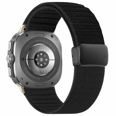 Ремінець Deexe Nylon Strap для Samsung Galaxy Watch Ultra (47mm) / Ultra (2025) - All Black