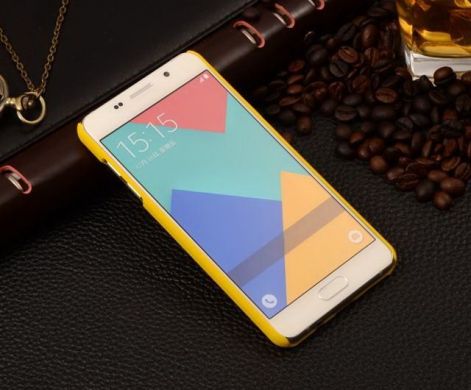 Пластикова накладка Deexe Hard Case для Samsung Galaxy A3 (2016), Жовтий
