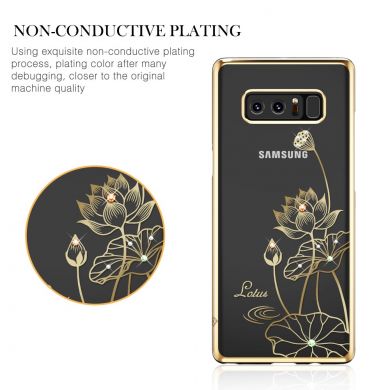 Пластиковый чехол KINGXBAR Diamond Flower для Samsung Galaxy Note 8 (N950) - Lotus Flower