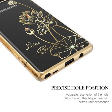 Пластиковый чехол KINGXBAR Diamond Flower для Samsung Galaxy Note 8 (N950) - Lotus Flower