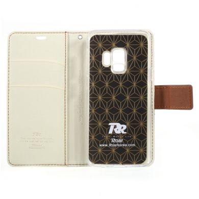 Чохол-книжка ROAR KOREA Cloth Texture для Samsung Galaxy S9 (G960) - White