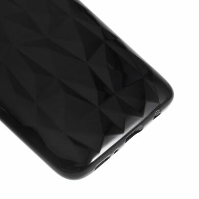 Силиконовый чехол Deexe 3D Diamond Texture для Samsung Galaxy A70 (A705) - Black