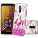 Силиконовый чехол UniCase 3D Diamond Pattern для Samsung Galaxy A6+ 2018 (A605) - Rose Flamingo. Фото 1 из 7
