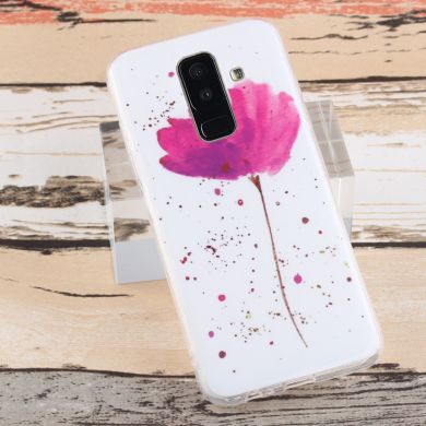 Силиконовый (TPU) чехол Deexe Life Style для Samsung Galaxy A6+ 2018 (A605) - Fresh Flower