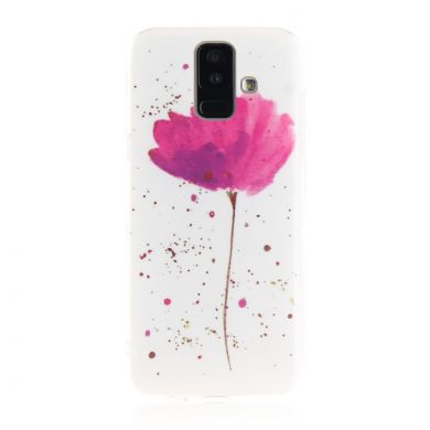 Силиконовый (TPU) чехол Deexe Life Style для Samsung Galaxy A6+ 2018 (A605) - Fresh Flower